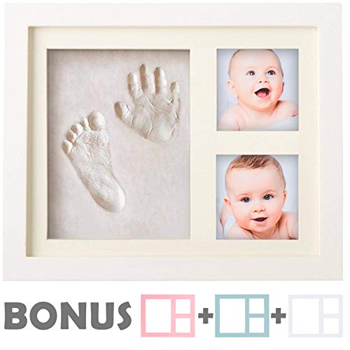 Baby Handprint Kit |NO Mold| Baby Picture Frame, Baby Footprint kit, Perfect for Baby Boy Gifts,Top Baby Girl Gifts, Baby Shower Gifts, Newborn Baby Keepsake Frames